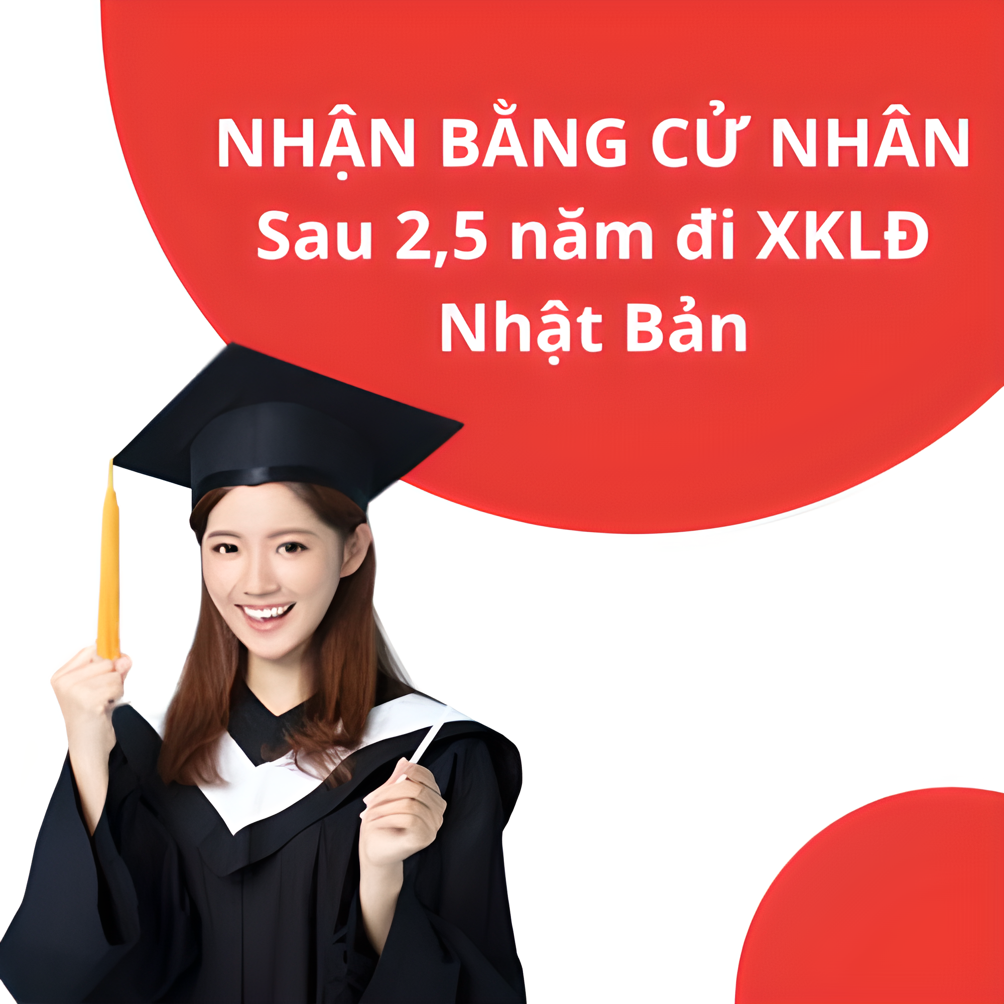 Nhận bằng Cử nhân tiếng Nhật sau 2,5 năm đi XKLĐ Nhật Bản